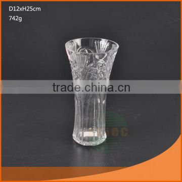 wholesale different sizes clear glass hanging vases