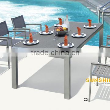WPC funiture dining table set for outdoor party 2015