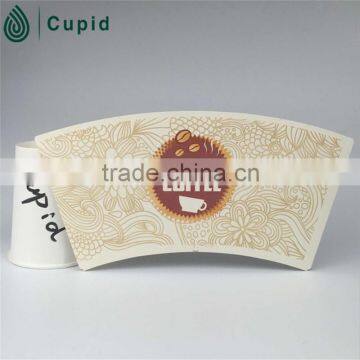 Tuoler Brand Disposable coffee PE coated paper cup fan with lid type On Sale