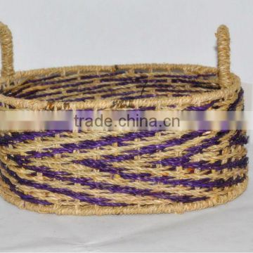 Handmade natural wicker basket made in Vietnam