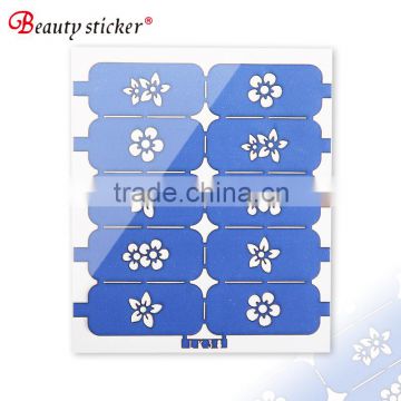 Color mix nail decorative Mashup style DIY label hollow nail sticker diecut sticker