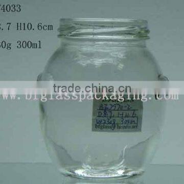 Glass jar for food