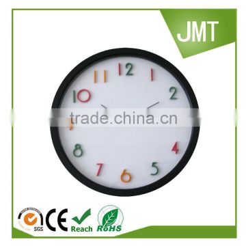 Promotional plastic decorative wall mounted clock