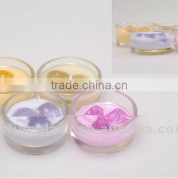 High Quality small round glass Candle Holder/candle cup