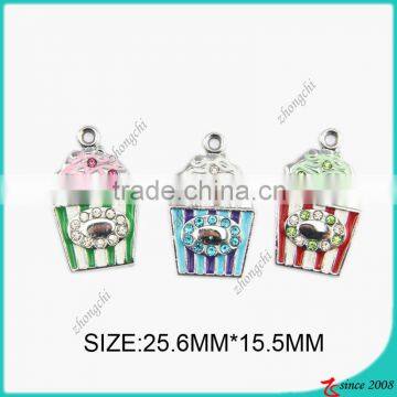 fashion jewelry popcorn charm pedant