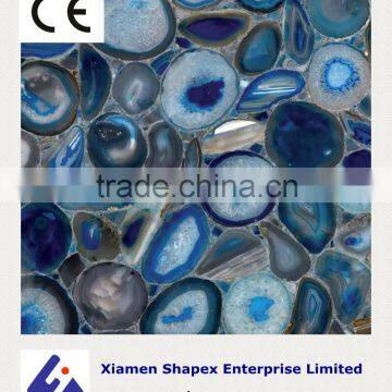 Blue agate stone tile with good price