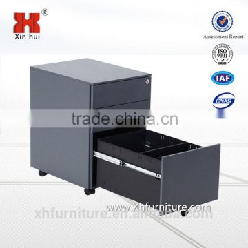 Modern style 3 drawer mobile pedestal cabinet