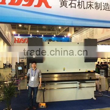 China WF67K Series Electrohydraulic Servo CNC Press Brake / High Precision Automatic Plate Bending Machine