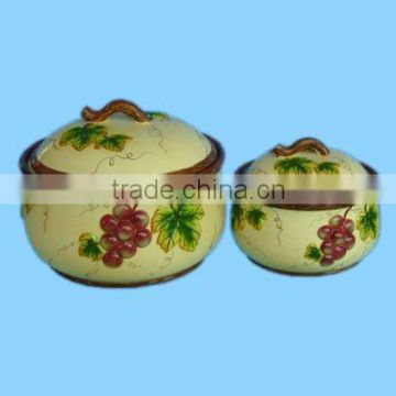 Decorative ceramic breadbox