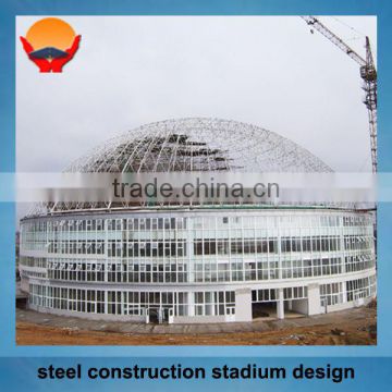 Steel structure construction stadium grid roof