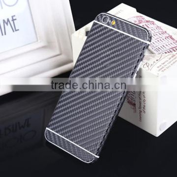 Carbon fiber full body phone sticker screen protective film for iphone 6/plus