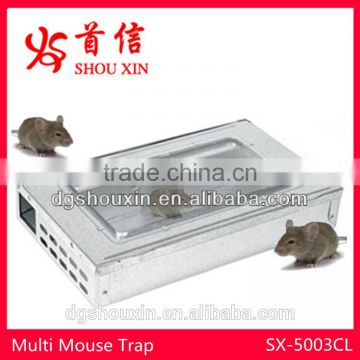 Multi Catch Metal Humane Pest Control Products for Mouse Trap SX-5003CL