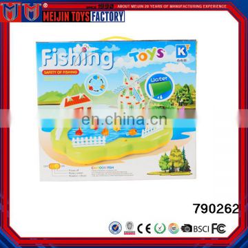 2017 Newest colorful plastic battery operated fishing toy for kid