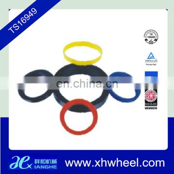 Colorful aluminum wheel hub centric rings