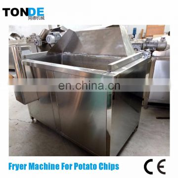 Automatic Discharge Fryer Machine For Potato Chips With Gas Heating