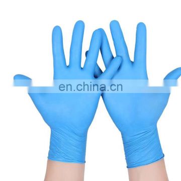 nitrile powder free blue gloves disposable nitrile medical exam gloves