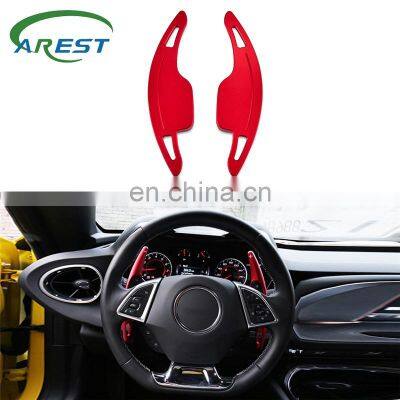 Red Car Steering Wheel Shift Paddle Shifter  Extension Trim Cover for Chevrolet Camaro 2016-2018 Aluminum Alloy