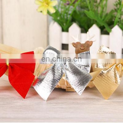 12 Pcs/Lot New Year Christmas Door Decoration Bowss For Home Bow Tie Sequin Bows Christmas Tree Ornaments Gift Bows