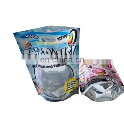 14 Flavors Custom Smell Proof Cookies Candy Bags Stand up Clear Mylar Bags with Window