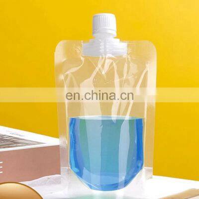 10ml/30ml/60ml stand up spout pouch with nozzle for liquid packaging plastic bag
