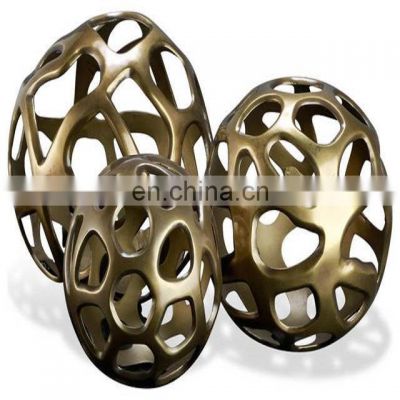 brass antique round ball sculpture