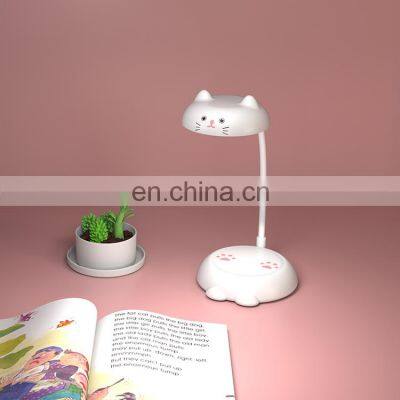 Children Room Lamps Home Decor Student Dormitory Cute Animal Design USB Recharge Desk Lamp Small Kids Study lamp