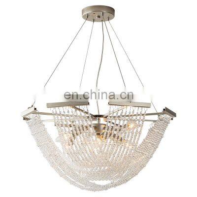 Factory wholesale modern decorative chandelier indoor lighting home crystal chandelier 800MM