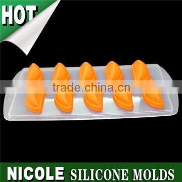 Nicole BC0010 3D Orange disc shape double color ice cube tray