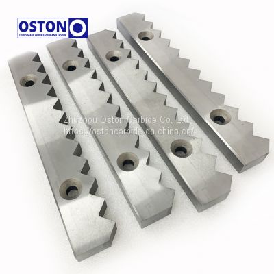43X43X19.5mm Tungsten Carbide/Tool Steel Rotary and Stationary Blades for Micromat 2500 Shredder