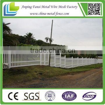 cheap flat and square picket antique iron steel Palisade fence price available for sale