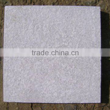 Natural snow white quartzite flamed