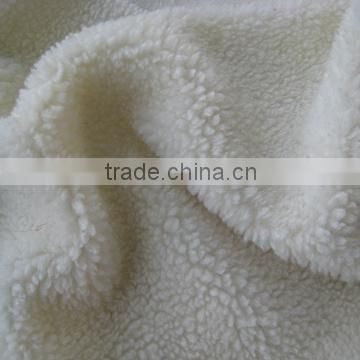 Sherpa fabric / 100% polyester fabric/ fake lamb skin