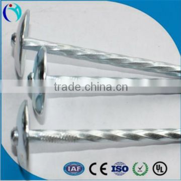 BWG10 to Africa e-galvanized umbrella head ROOFING NAILS