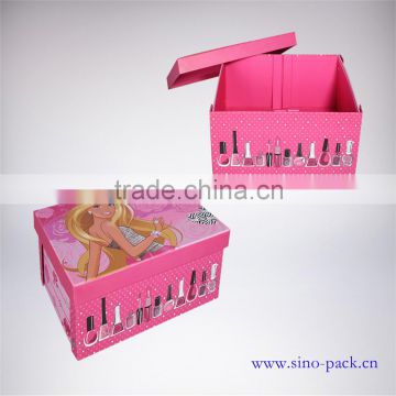 cardboard full color printing China supplier cosmetic storage box