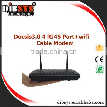 DIBSYS CM314 digital cable tv Advanced 4port and Wireless Docsis 3.0 Cable Gateway, Improve to docsis 3.1