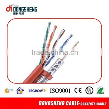 European market RG6/Cat 5e Combo Cable