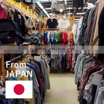 Various kinds of clean used clothes by Japanese companies