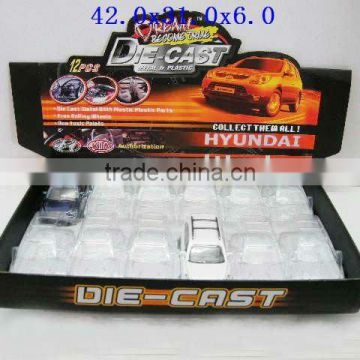 12 Alloy Pull Back car with IC Light