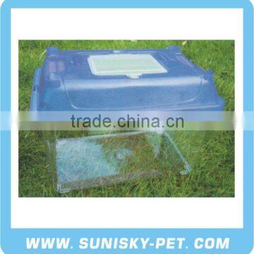 Small Shape Transparent Plastic Pet Carrier