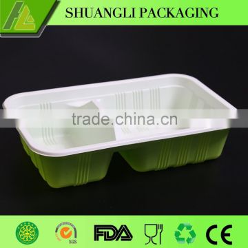 2 Compartments plastic food container for sale