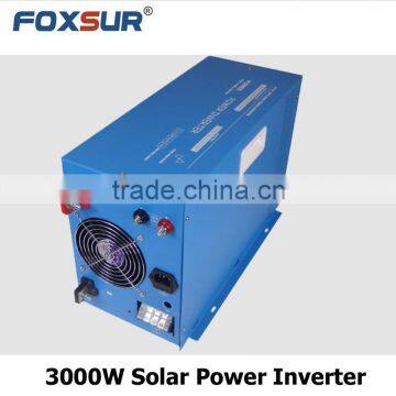 3000W Digital display pure sine wave solar inverter with PWM solar controller 12V dc to 110V AC with battery charger