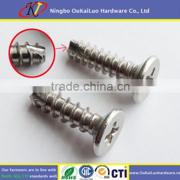 Stainless steel 304 phillips flat head type BT thread cutting screws