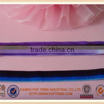 100% nylon velvet ribbon with color mixing