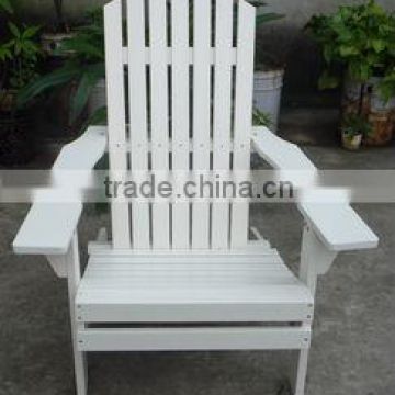 POLYWOOD Outdoor Furniture Classic Adirondack Chairs, White Plastic Materials