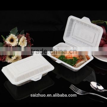 folding food grade white plastic takeaway food container
