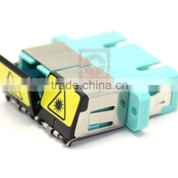 Alibaba sign in SC Double fiber optic adapter no flange with shutter