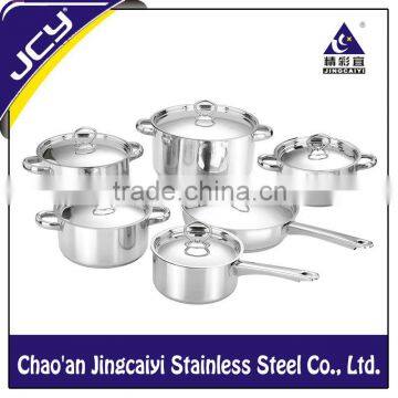 410 # Stainless Steel 12pcs Cookware