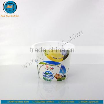 Good quality thin wall plastic cheese cup with FSSC 22000 certified by GMP standard plant-IML available