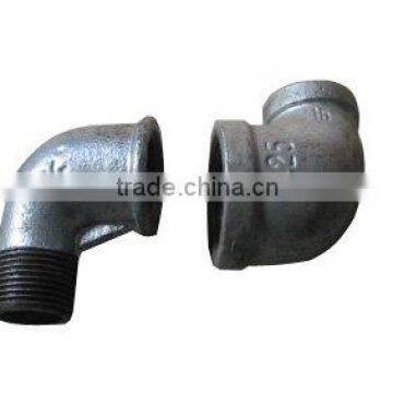 galvanized malleable cast iron pipe fitting elbow