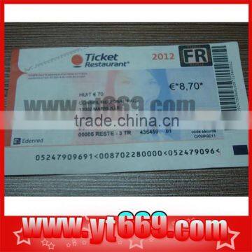 Magnetic printing paper restaurant ticket